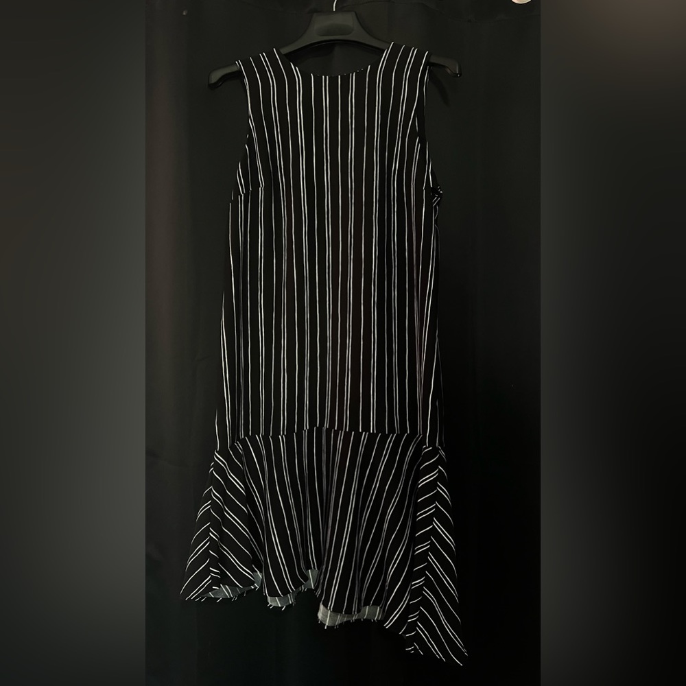 Black/White Striped Dress